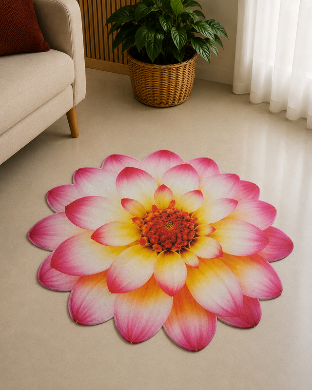 25X25 Inches Modern Decorative Door Mat | Water Absorbent Floor Mat for Living Room.