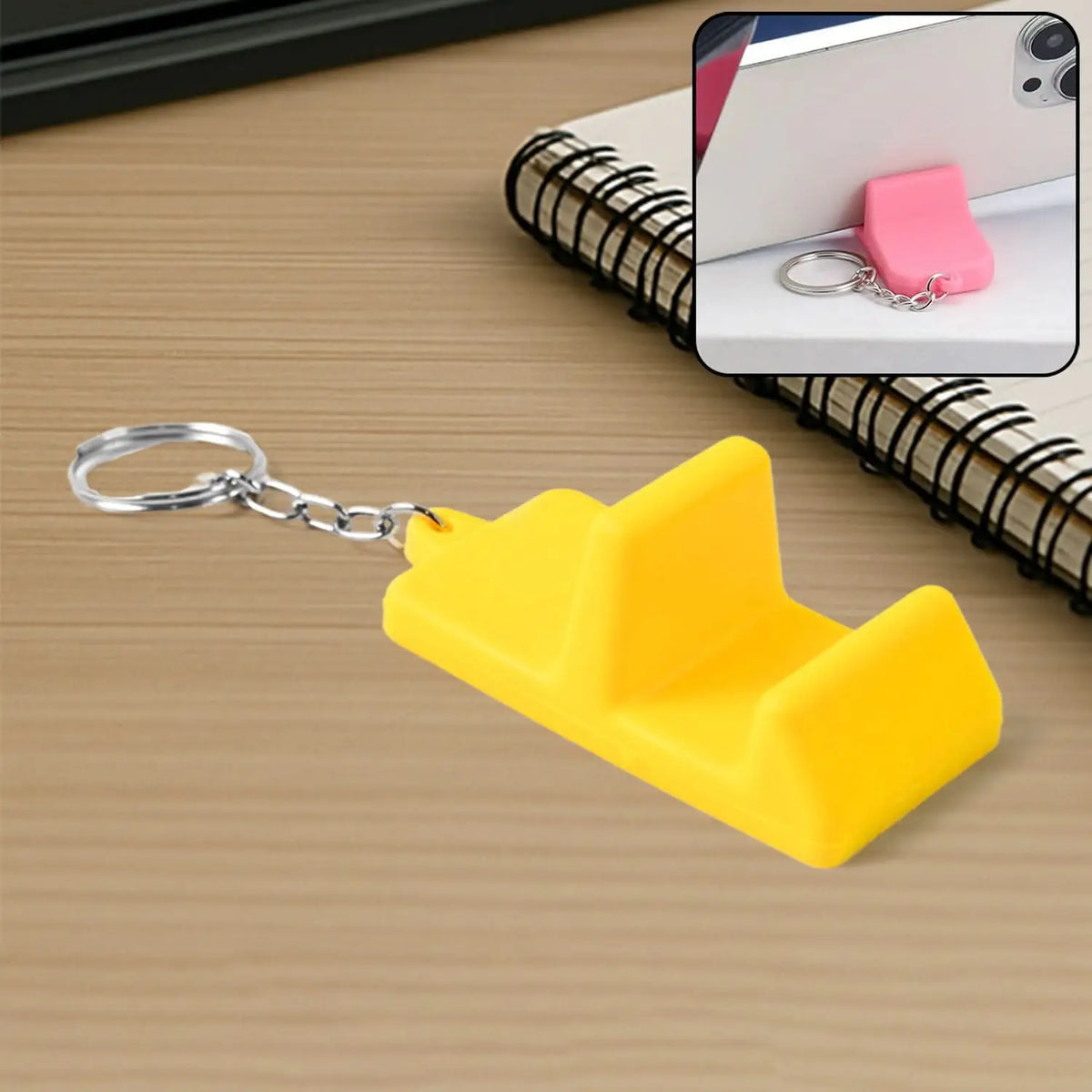 Plastic 2-in-1 Mobile Stand Keychain (1 Pc) HP DD