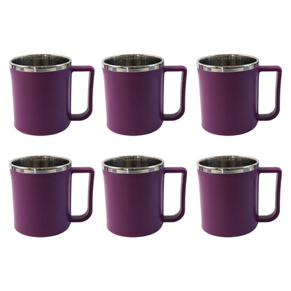 Supermom Stainless Steel Inner Coffee Mug Set (200ml  6 Pc)