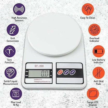 Digital Food Weighing Scale (weight limit: 10 kg) - HalfPe