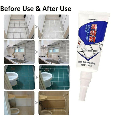 Silicon Gel For Sealing Tiles Gap Filler Waterproof Grounting Paste (capacity: 180ml) - HalfPe