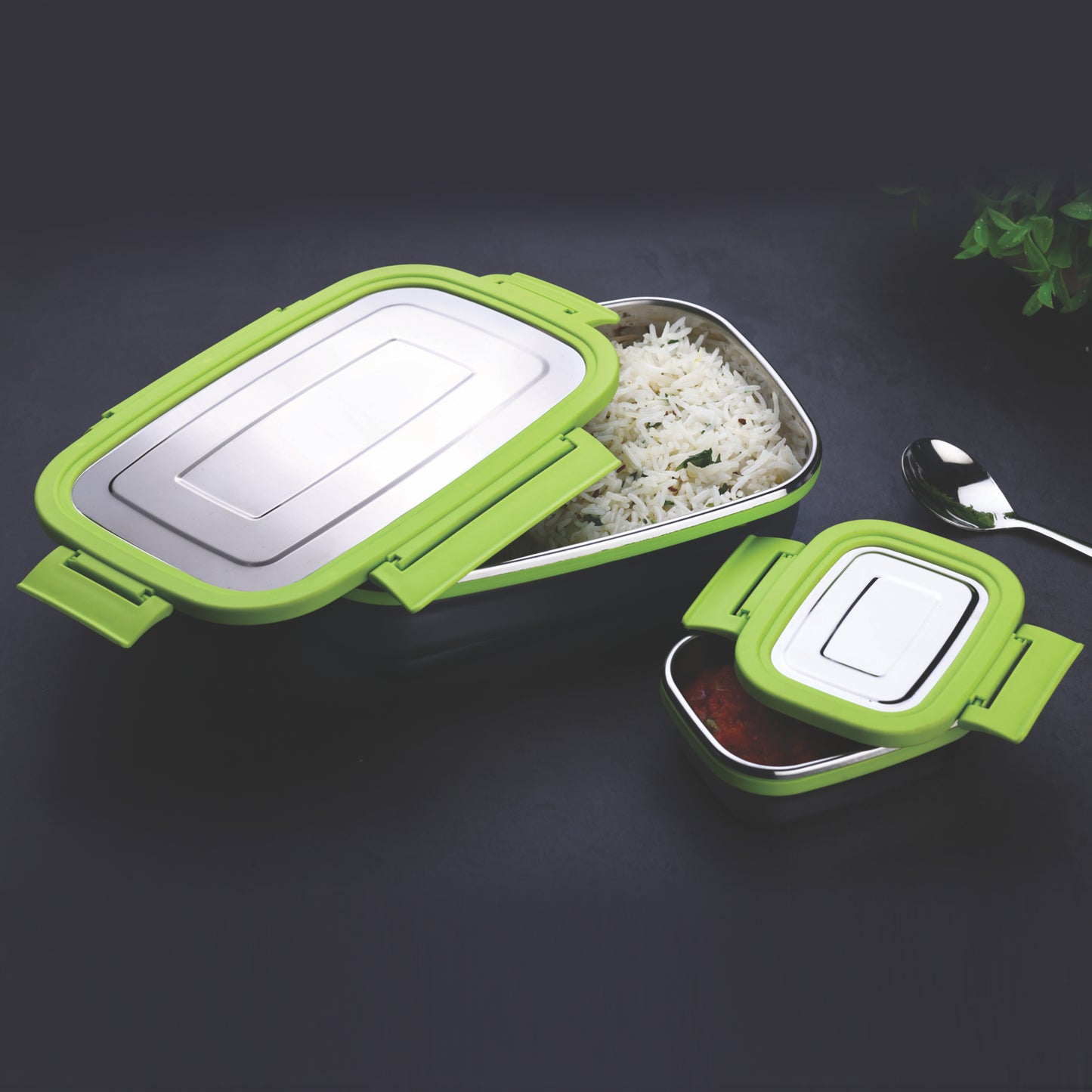 Stainless Steel Lunch Pack For Office  & School Use