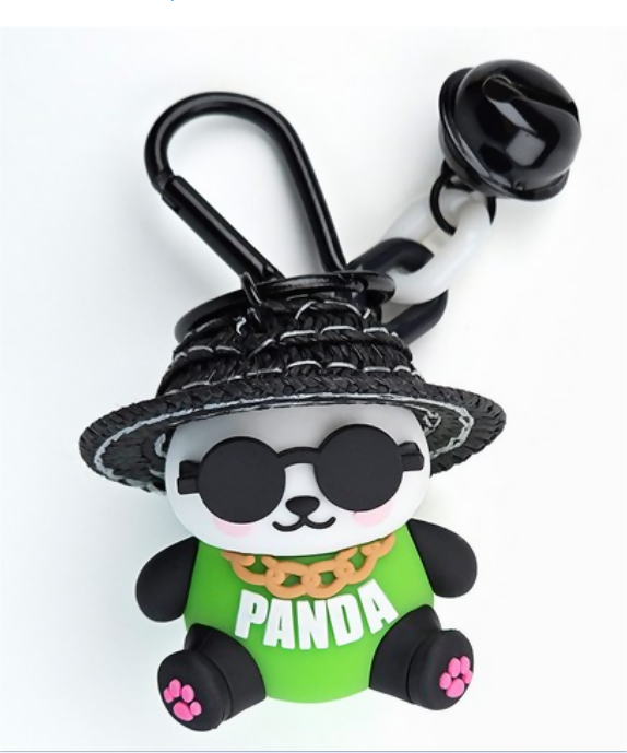 Cute Cartoon Animal Keychain Panda Duck Frog Pendant for Bags and Keys SAHANA GIFTS & STATIONARY