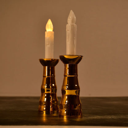 2pcs LED Flameless Candle Lights for Indoor, Wedding & Party Decor