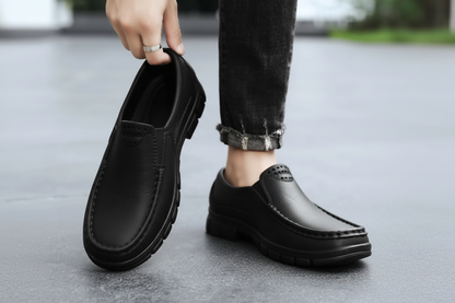 Men's Everyday Wear Comfortable Genuine Soft Sole Slip-On Shoes ACHSA