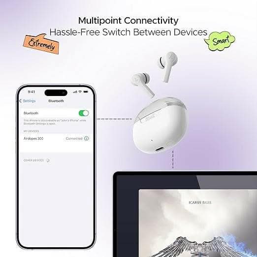 boAt Airdopes 300 TWS Earbuds with 50hrs playback - HalfPe