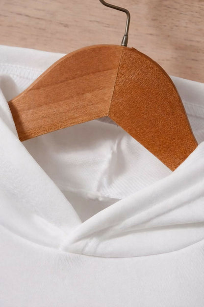 Kids rugged red monster truck Printed White Cotton Blend Hoodie & Jogger Set Luck Fashion