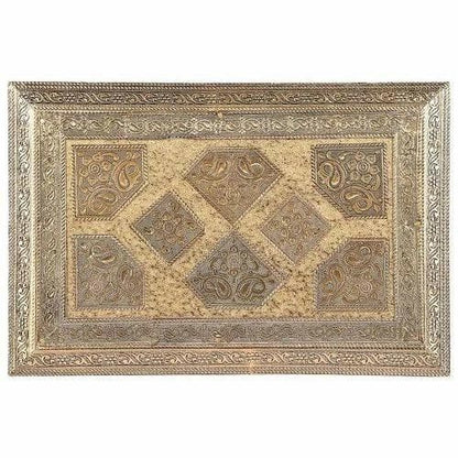 Golden Oxidized Chowki (15x10 cm) - HalfPe