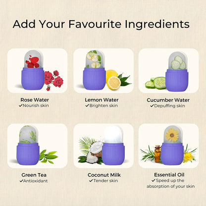 Beauty Ice Roller For Face Massager  Eye Reusable Face Rollers Facial Roller ( Purple Color)