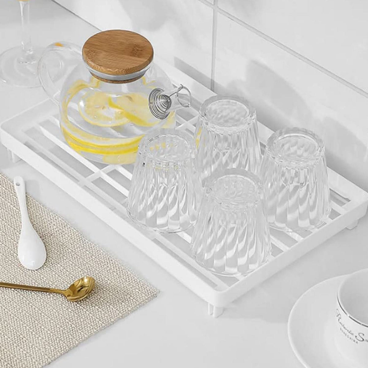Plastic Bathroom Organizer Kitchen Utility Storage Rack (1 Pc) HP DD