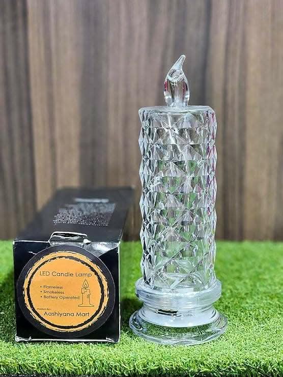 LED Candle for Home Decor, Celebration, Lighting, Diwali & Festival Decoration (White) - HalfPe
