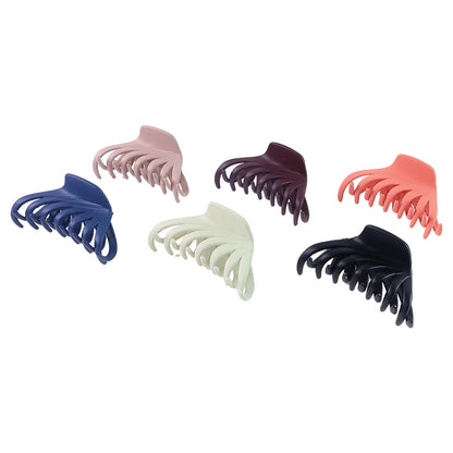 Hair Claw Clips Set For Women  Girls (Mix Design  Multicolor  12 Pc)