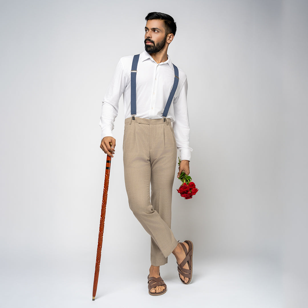 Fox Luxe Crossover Vegan Leather Brown Men Sandals Planet Paaduks