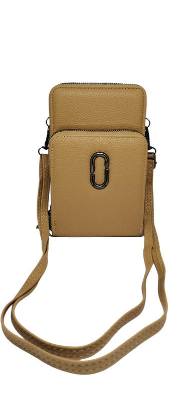Buddy Cares: Women's Leather Sling Bag  Timeless & Stylish – Light Brown – Buddy Cares