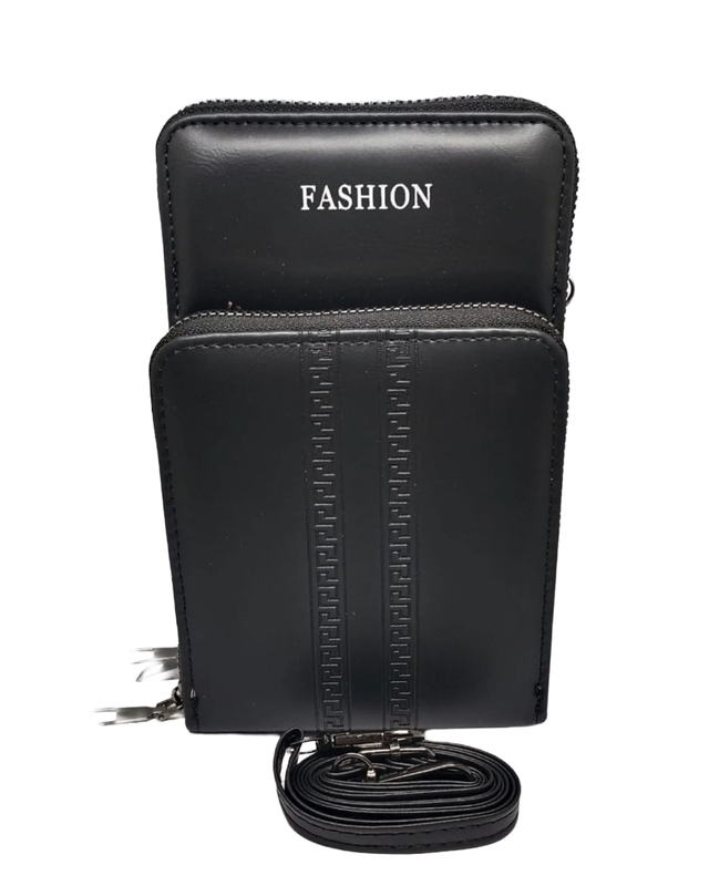 Buddy Cares Sling Bag for Women, PU Leather, Crossbody Phone Bag with Adjustable Strap – Black – view 6 – Buddy Cares