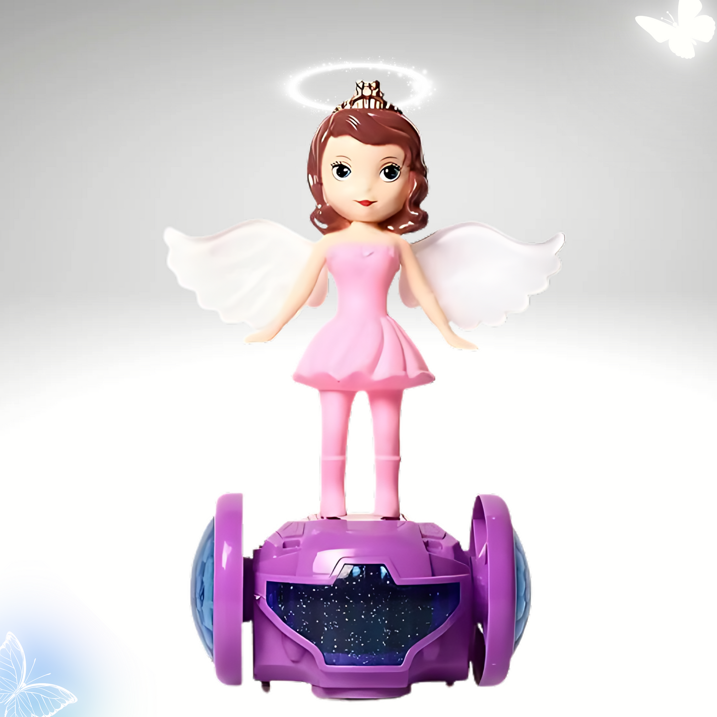 Angel Girl Dancing Princess Doll with 360° Rotation, Flashing Lights & Music (Pink Balance Car) - Toys for Kids (TPT)