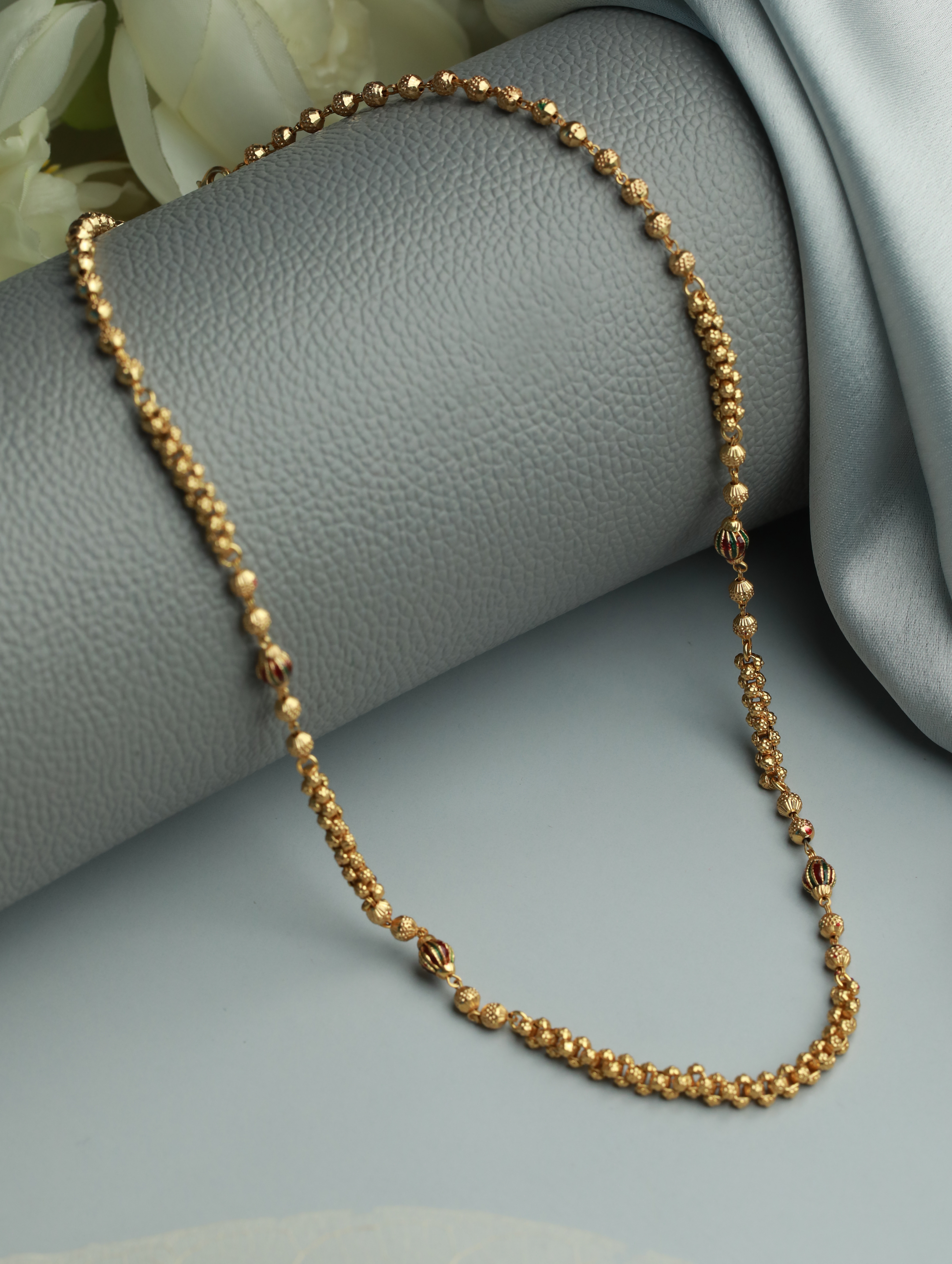 High Micron Gold-Plated Handcrafted Statement Necklace