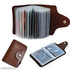 BROWN BUTTON ATM CARD HOLDER23