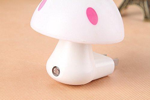Automatic Night Sensor Mushroom Lamp (0.2 Watt Multicolour) HP DD