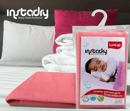 LUVLAP INSTADRY EXTRA ABSORBENT DRY SHEET/BED PROTECTOR SKY BLUEN 0M MEDIUM (70X100CM)