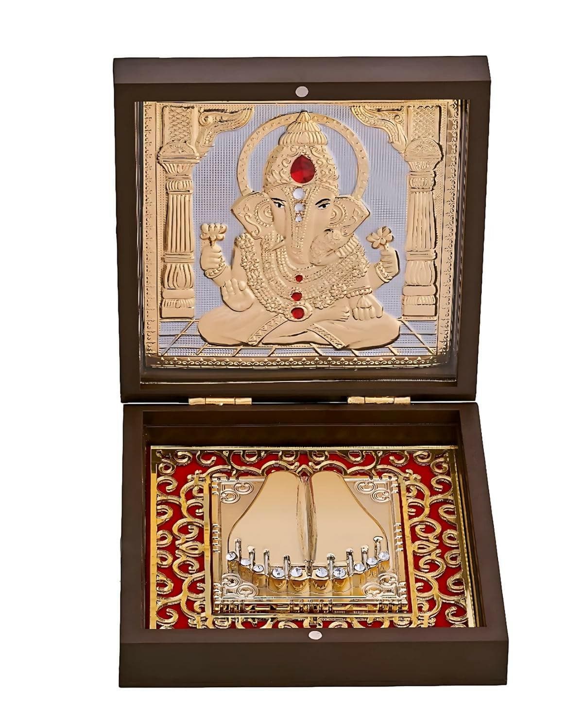 Ganesh Charan Paduka Pooja Box - HalfPe