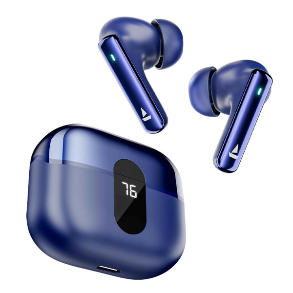 Boat Airdopes Plus 318 with  Bluetooth &  TWS Ear Buds Wireless Earphones with mic (Starry Blue)