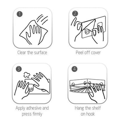 Wall-Mounted Soap Rack – 2 Pc Set for Bathroom & Household