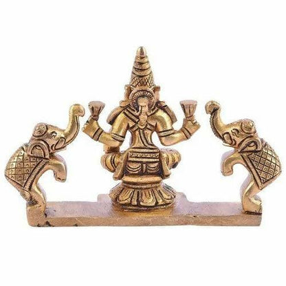 Brass Gajalakshmi Idol - HalfPe