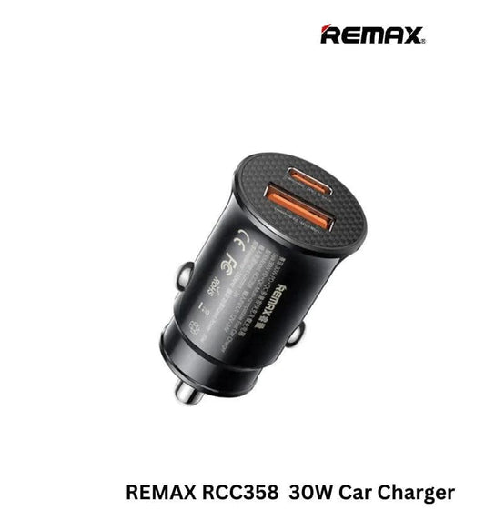 RCC358-30W PD Car Charger (Black) - HalfPe