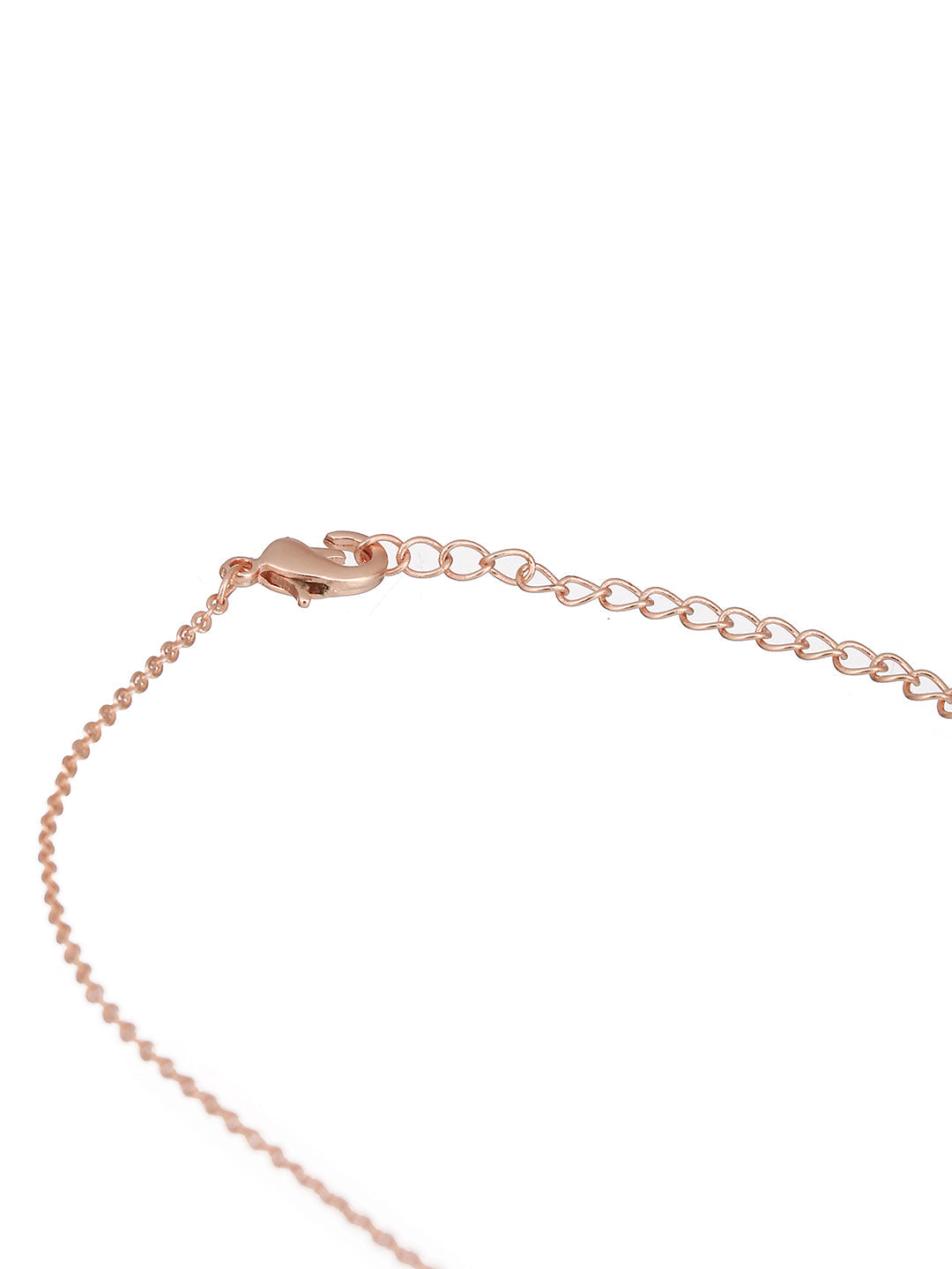 Rose Gold Plated American Diamond Studded Mangalsutra