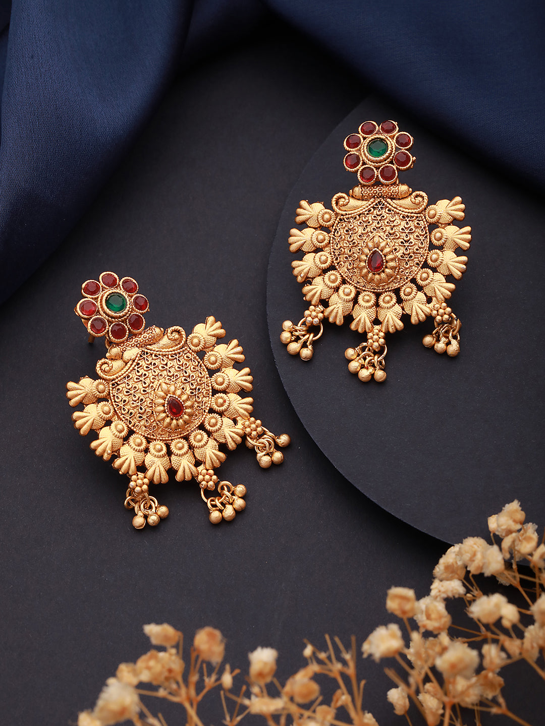 Gold-Toned Classic Drop Earrings