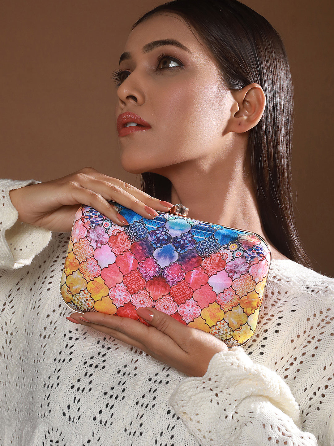 Printed Box Clutch