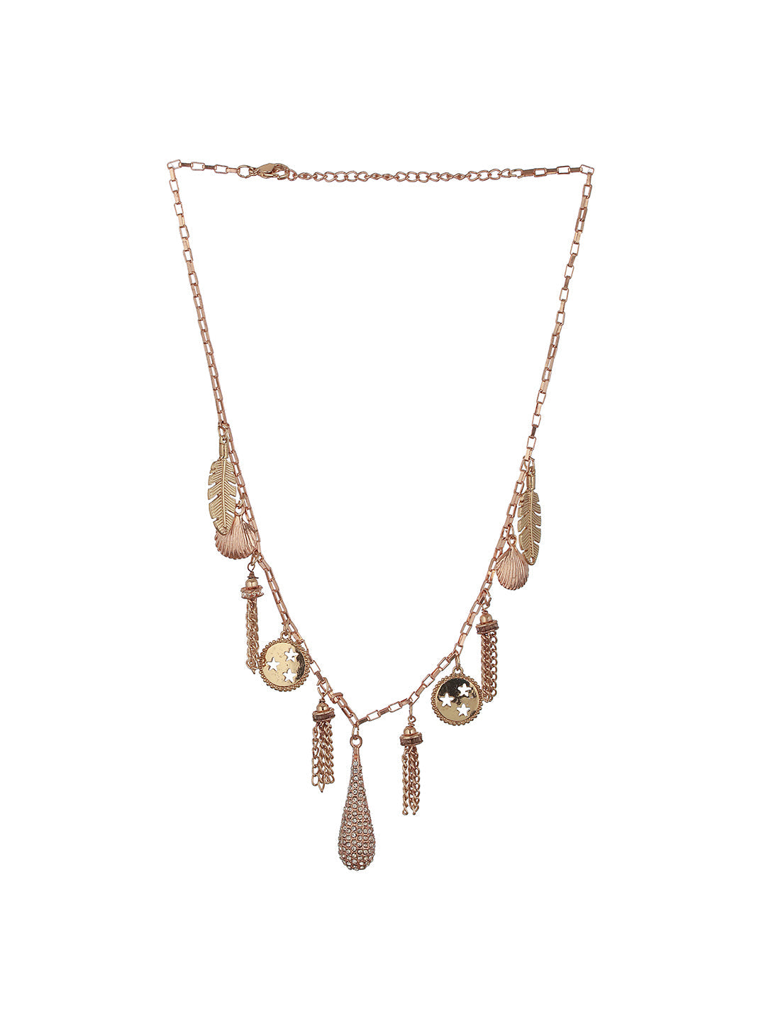 Jazz And Sizzle Gold-Plated Layered Charm Necklace