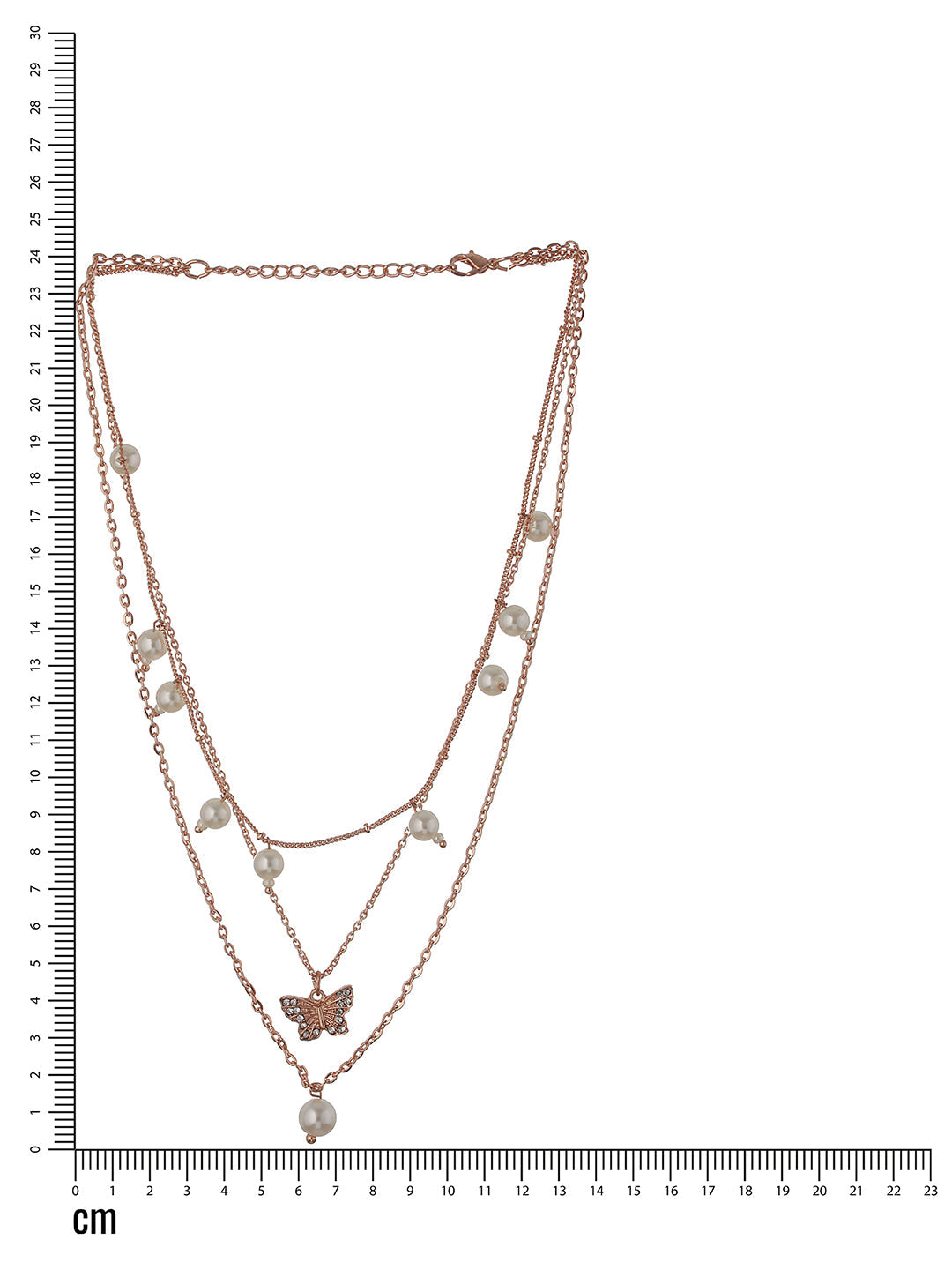 Rose Gold-Plated Layered Necklace