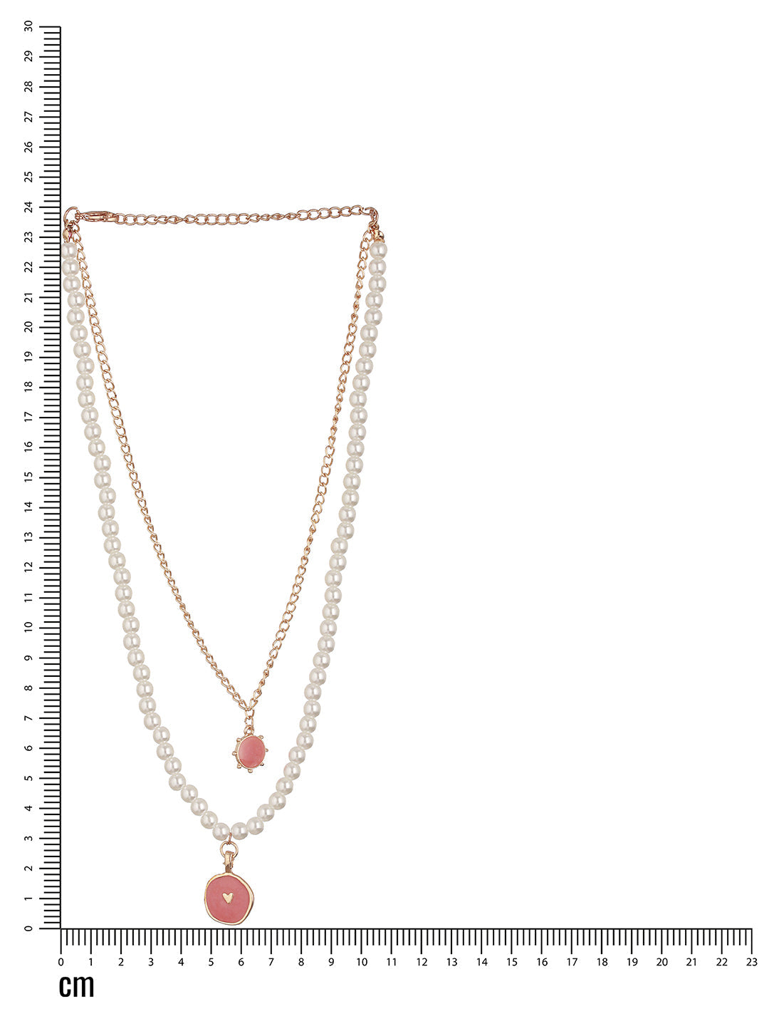 Gold-Plated & Pearl Layered Necklace