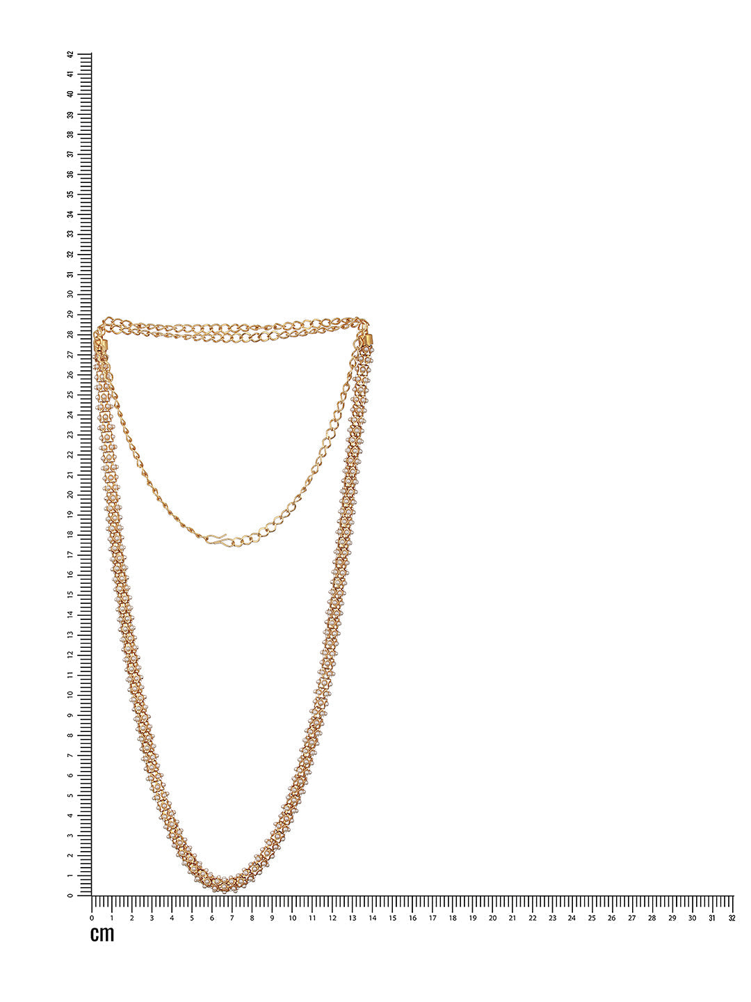 Jazz And Sizzle Gold Plated Pearl Beaded Waist Belt