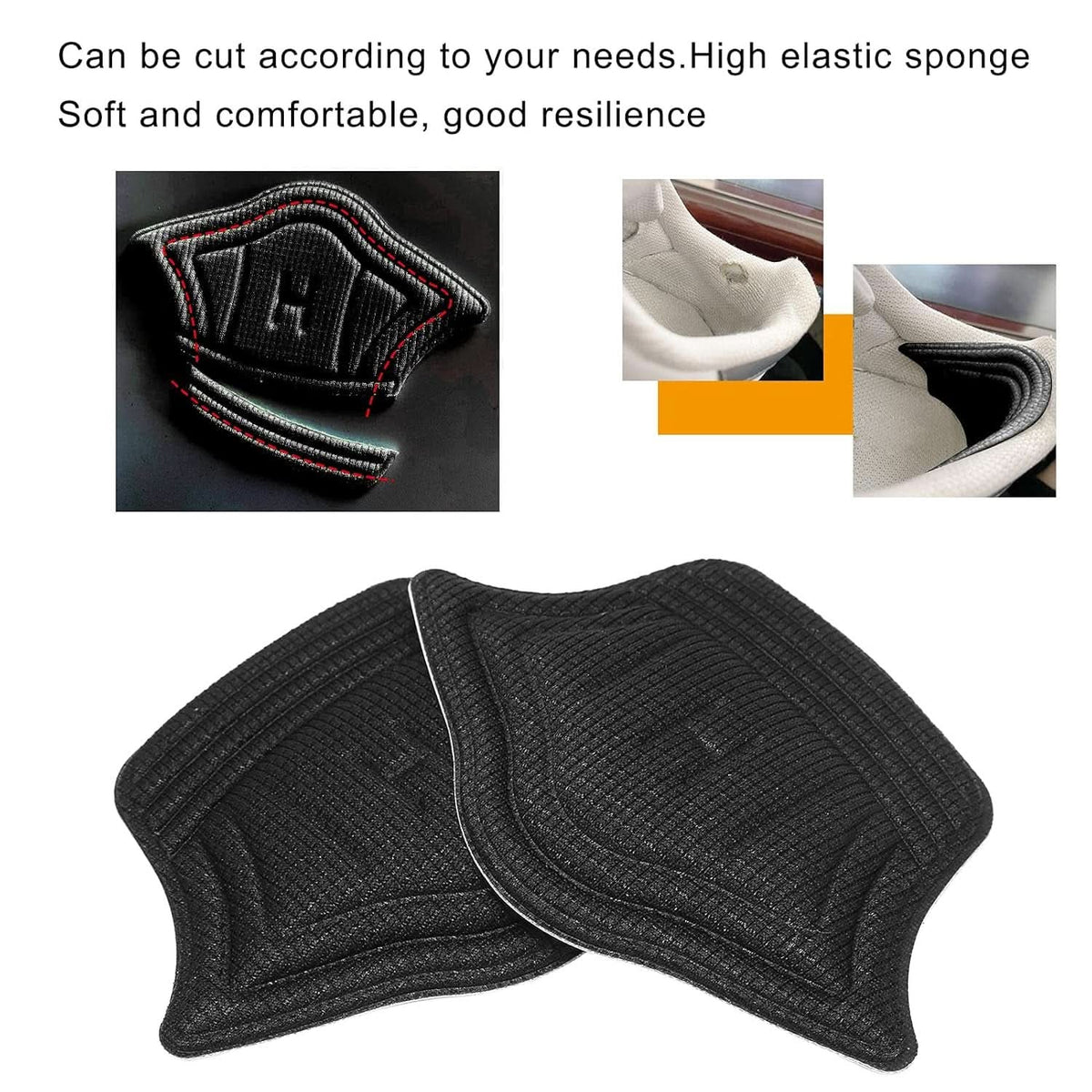 Heel Cushion Pads Widely Applicable Protective Shoe Insoles (1 Pair) HP DD