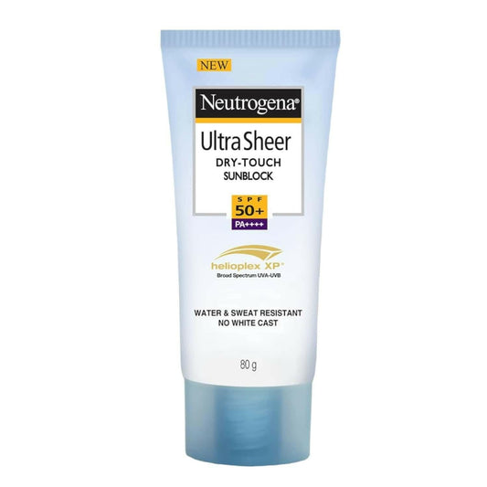 New Neutrogena Ultra Sheer Dry Touch Spf (50+ Pa++++) Water And Sweat Resistant Tube Of (80gm) Sunscreen - HalfPe