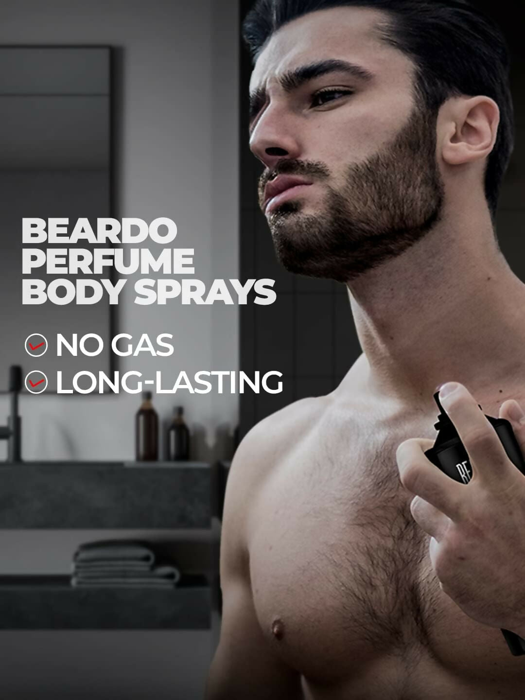 Beardo Perfume Body Spray for men - MAVERICK, 150ml Oriental Leather Woody Fresh Deo For Men Long Lasting Deodorant for Men Gift Men's Fragrance Christmas gift for men Gift For Friends Gift for Men