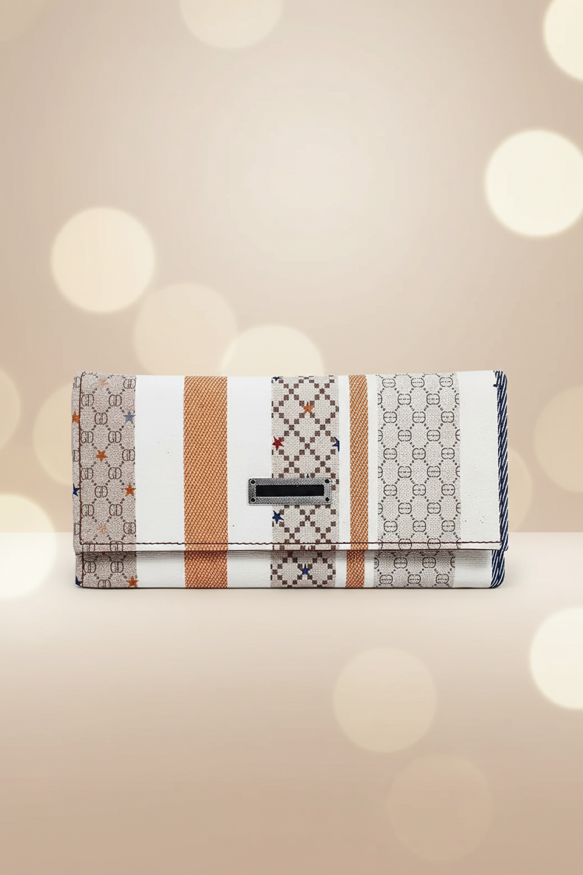 Women’s Printed Striped Envelope Wallet RAYORA ENTERPRISE