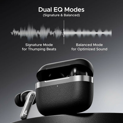 Boat Airdopes 111v2, v5.4 Bluetooth TWS in Ear Earbuds Wireless Earphones with mic (Classic Black)