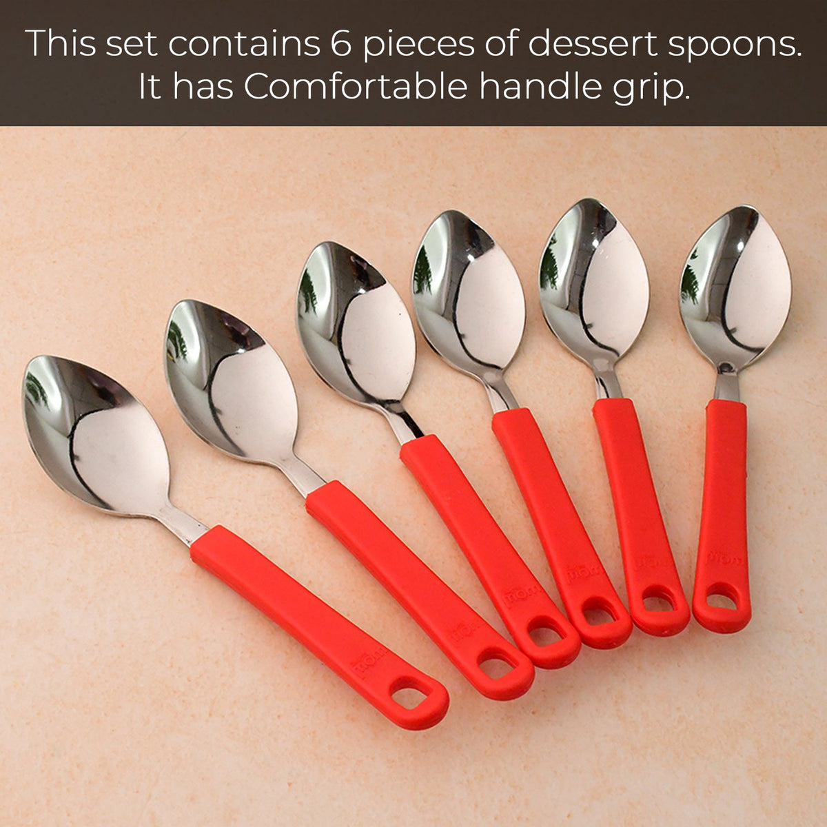 Supermom Premium Stainless Steel Table Spoon (6 Pc  Set) HP DD