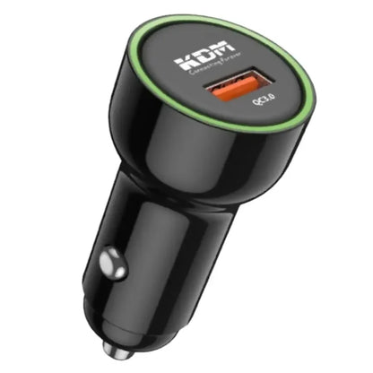 KDM – UC90 Miles Car Charger 30W power via a USB port (Multicolors)
