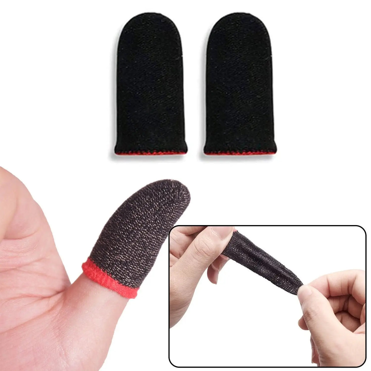 Thumb  Finger Sleeve For Mobile Game like Pubg, COD, FreeFire (1 Pair) HP DD