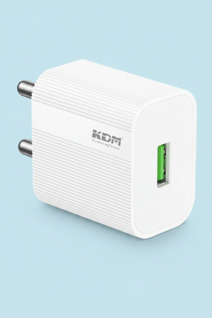 KDM Speed & Efficient Fast Mobile Charger V-8 with cable(KM-CH11)
