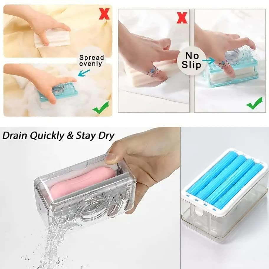 2-in-1 Portable Laundry Rolling Soap Box - HalfPe