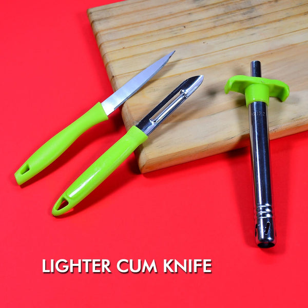 Ganesh 3pc Lighter Cum Knife And Peeler.