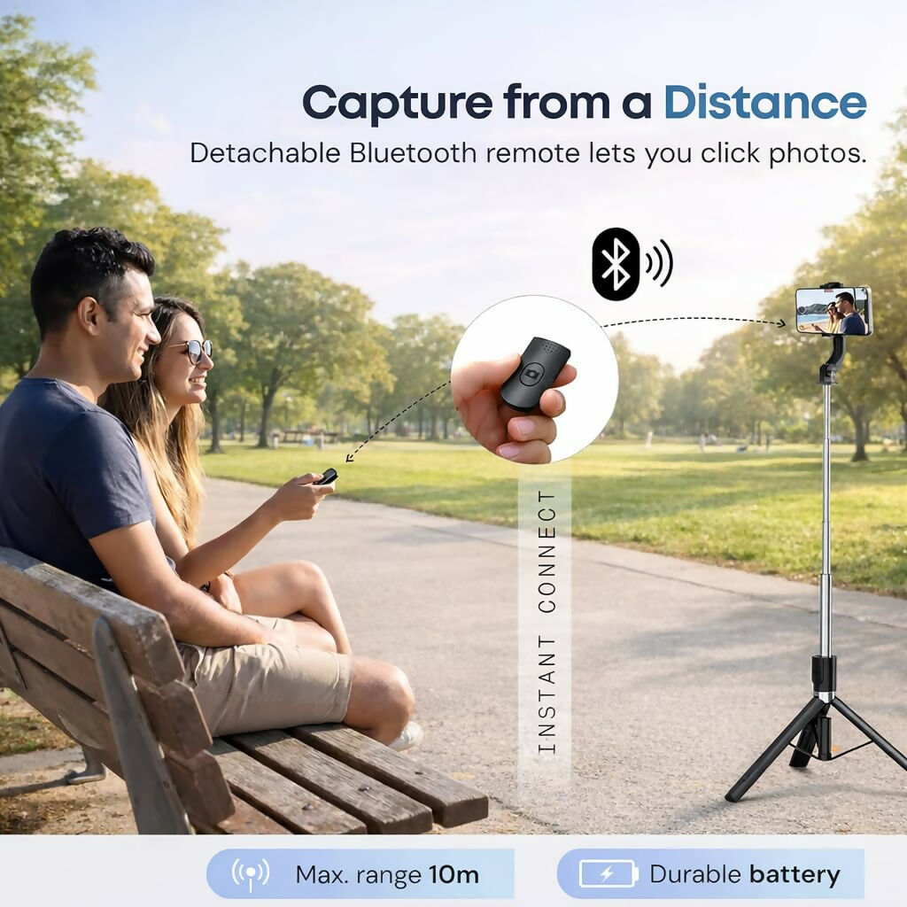 3-in-1 Bluetooth Selfie Stick with Tripod & LED Light Dreams Gadgets