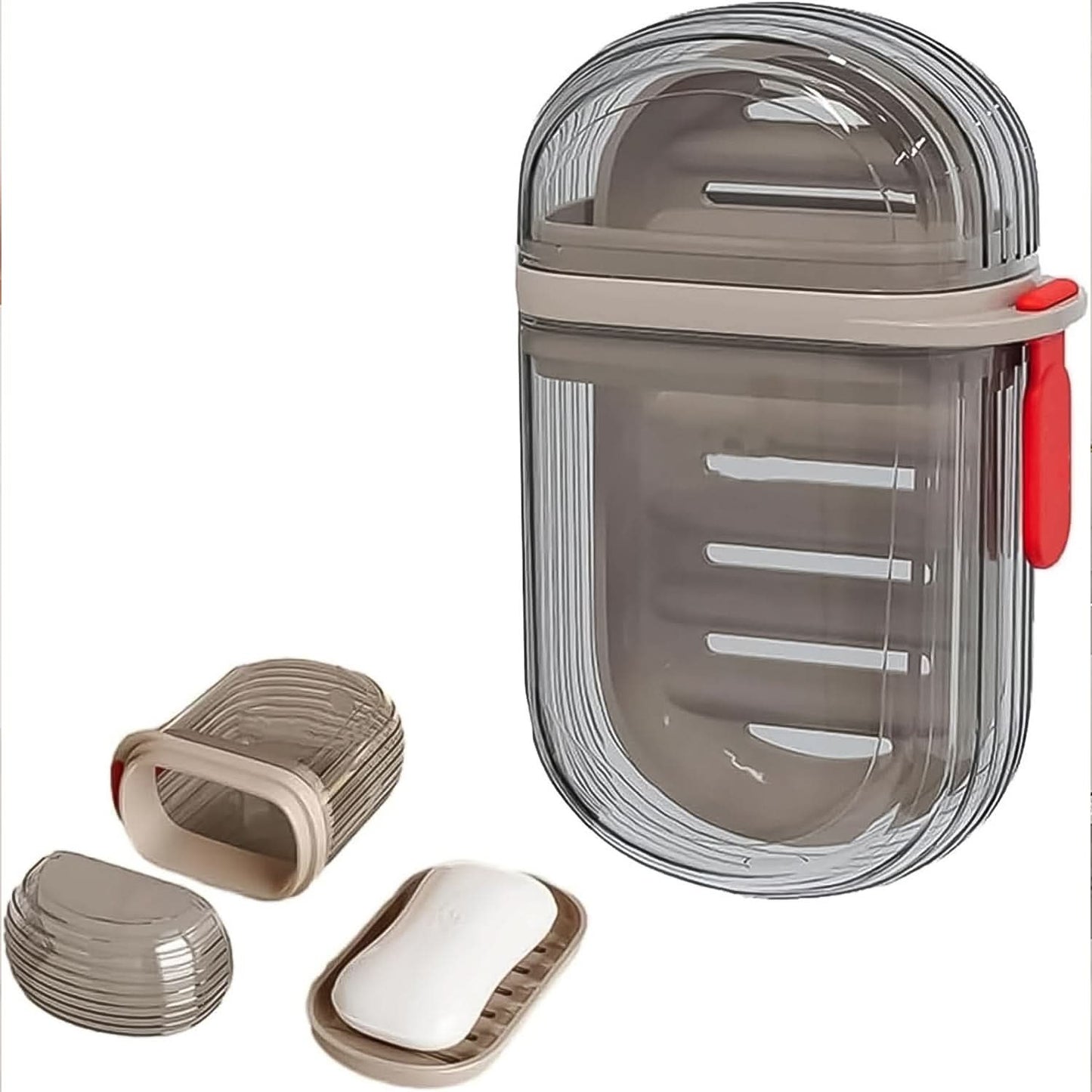 Travel Soap Dish Box – Portable Soap Holder with Color Box (1 Pc)