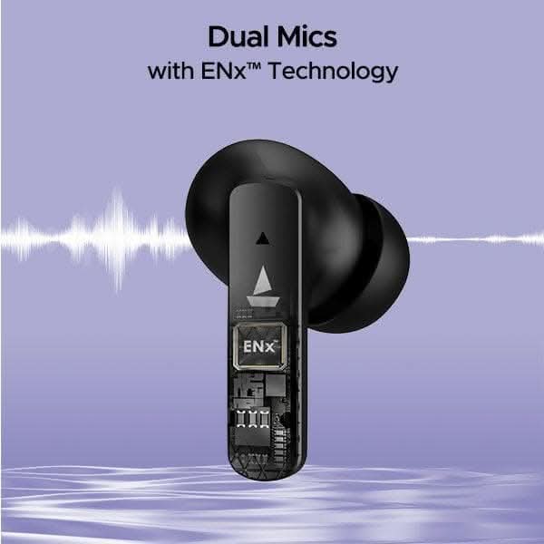 BoAt Airdopes 91 Wireless Earbuds with 45 Hours Playback, BEAST™ Mode, ASAP™ Charge, Dual Mics with ENx™ Technology - HalfPe
